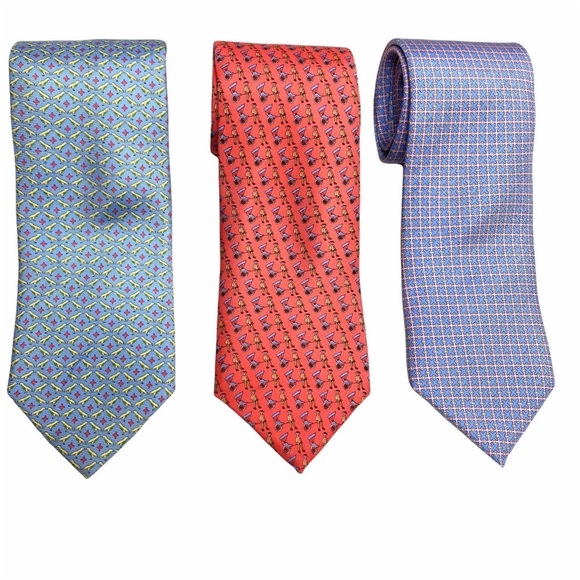 Peter Blair 3 Bundles 100% Silk Graphic Print Ties - Picture 4 of 8